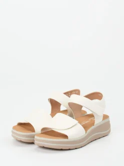 – Komfortsandale aus Kalbleder in Offwhite-Hartjes Best