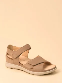 – Komfortsandale aus Nubukleder grau-Hartjes Clearance