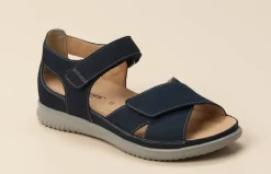 – Komfortsandale aus Nubukleder dunkel-Hartjes Clearance