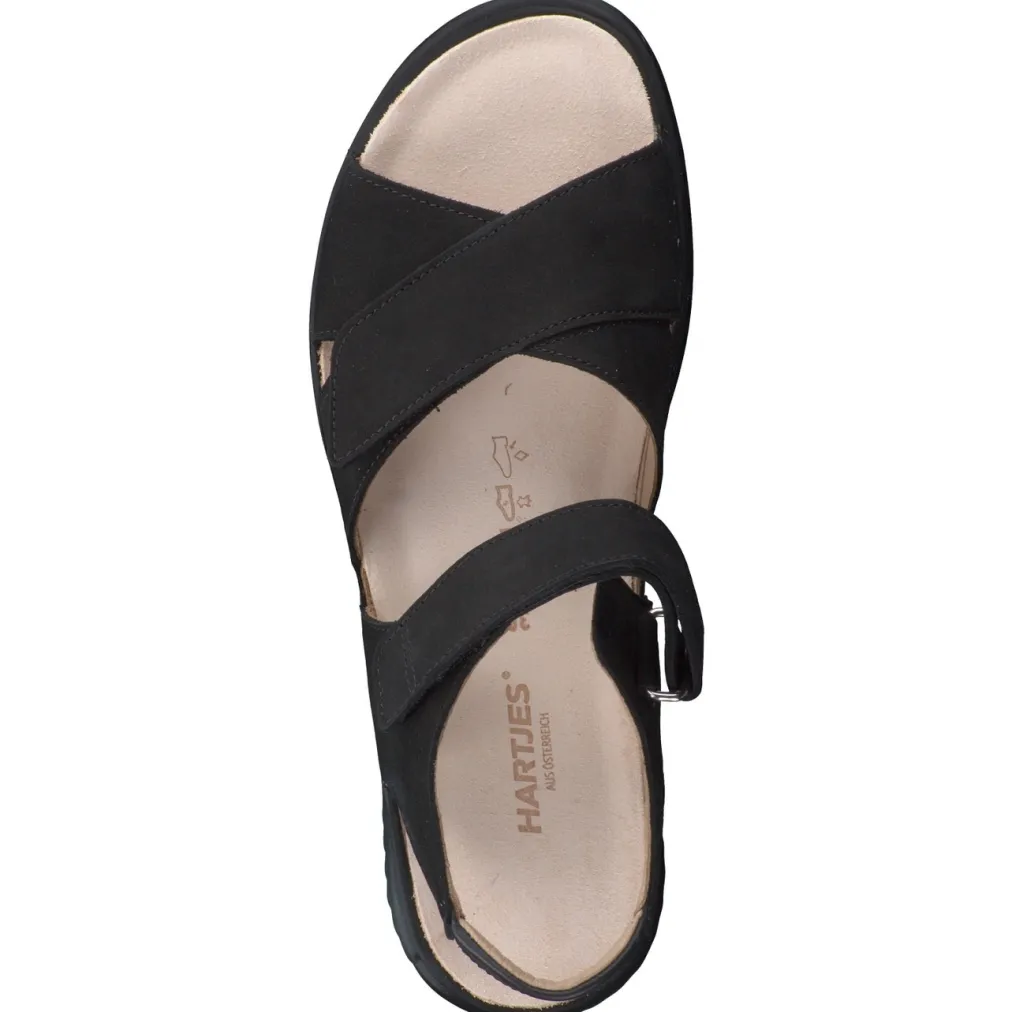 – Komfortsandale aus Nubukleder-Hartjes Clearance