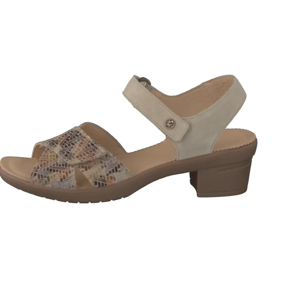 – Komfort-Sandalen aus Veloursleder grau-Hartjes New