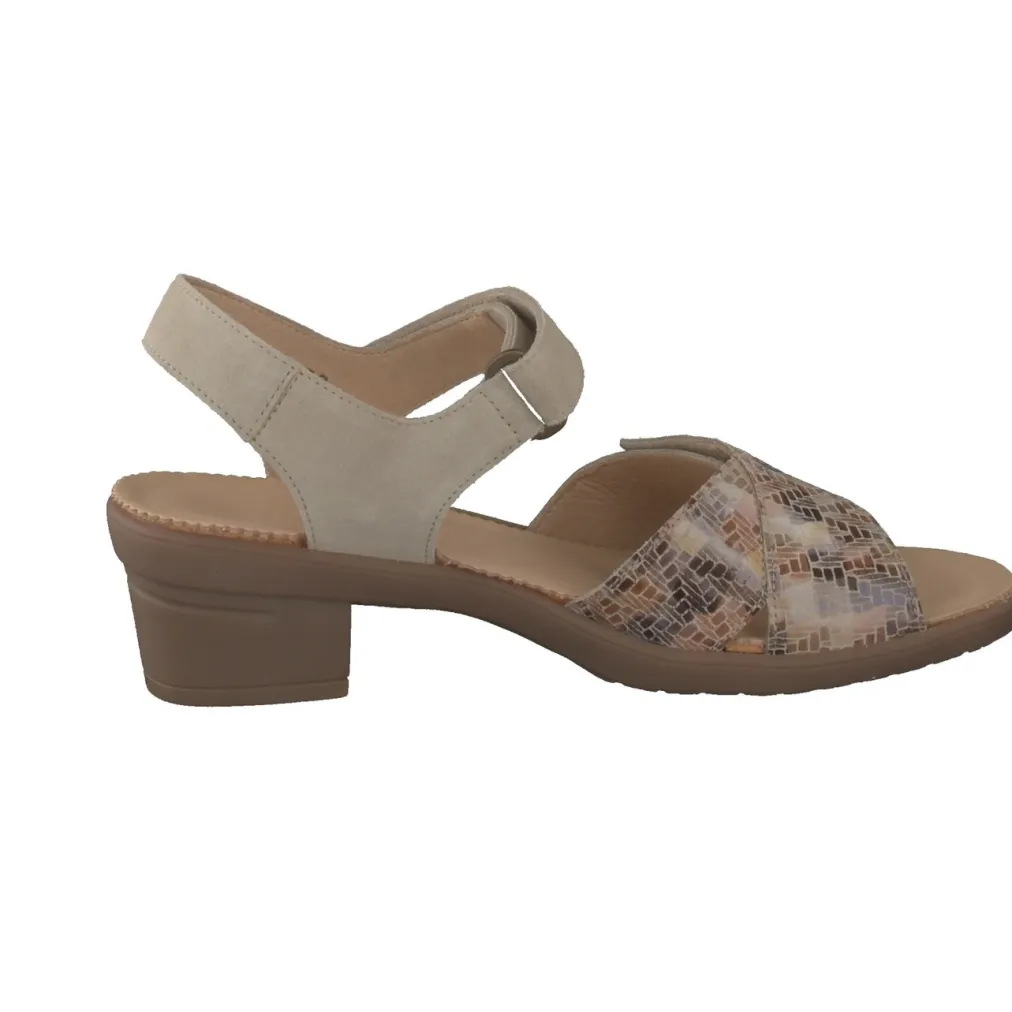 – Komfort-Sandalen aus Veloursleder grau-Hartjes New