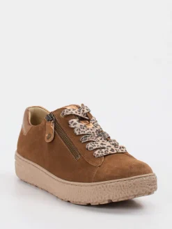 – Komfort-Sneaker aus Veloursleder cognac-Hartjes Sale