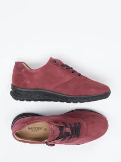 – Komfort-Sneaker aus Veloursleder Bordeaux-Hartjes Sale