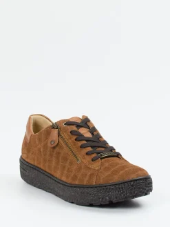 – Komfort-Sneaker aus Veloursleder cognac-Hartjes Outlet