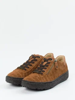 – Komfort-Sneaker aus Veloursleder cognac-Hartjes Outlet