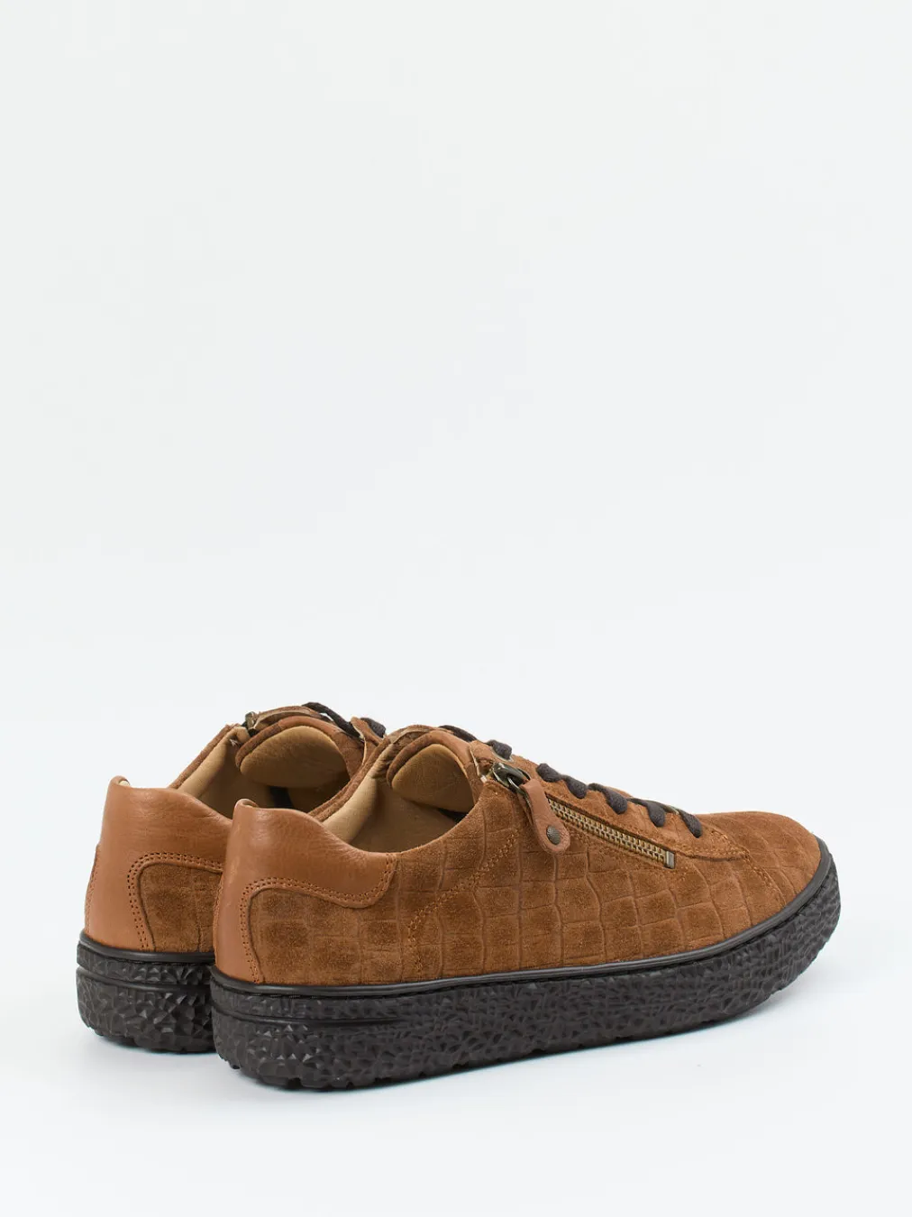 – Komfort-Sneaker aus Veloursleder cognac-Hartjes Outlet