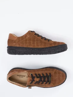 – Komfort-Sneaker aus Veloursleder cognac-Hartjes Outlet