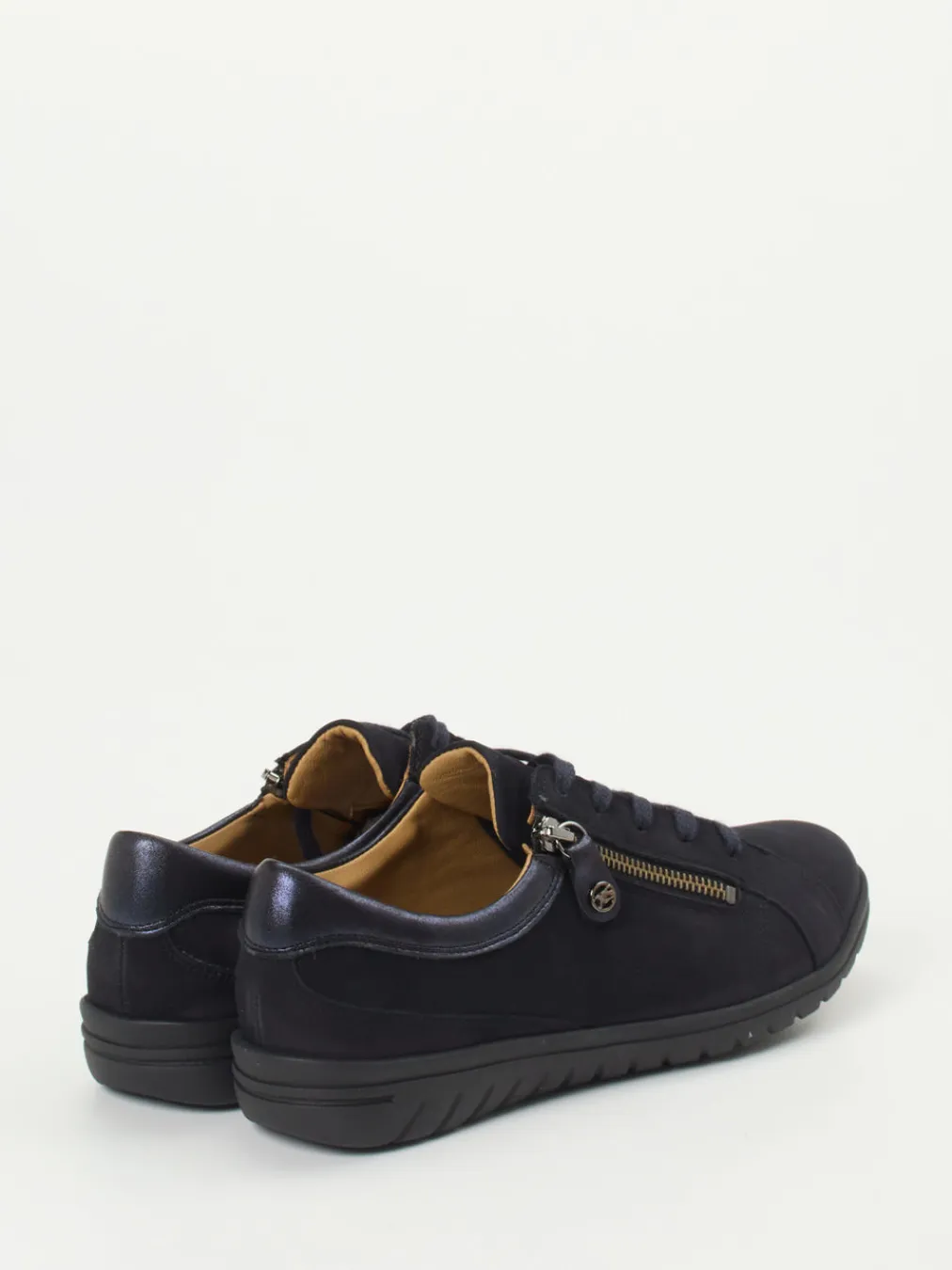 – Komfort-Sneaker aus Nubukleder Dunkel-Hartjes Online