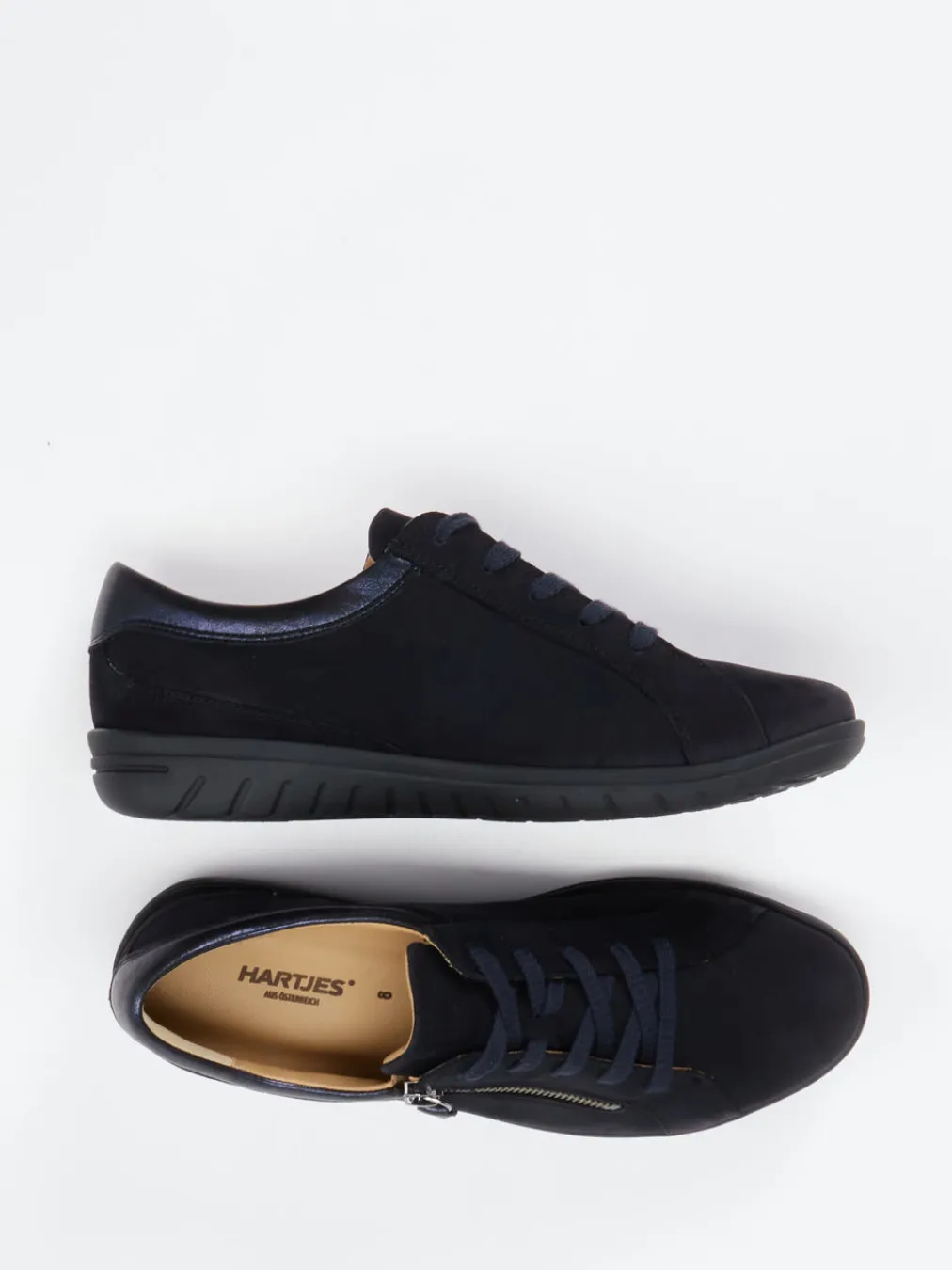 – Komfort-Sneaker aus Nubukleder Dunkel-Hartjes Online