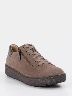 – Komfort-Sneaker aus Veloursleder taupe-Hartjes Online