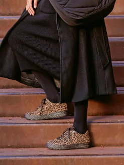 – Komfort-Sneaker aus geprägtem Leder-Hartjes Sale