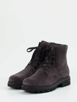 – Schnürboots aus Veloursleder in-Hartjes Outlet