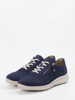 – Schnürschuh aus Nubukleder marine-Hartjes Discount