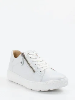 – Sneaker aus Metallicleder perlmuttweiß-Hartjes Clearance