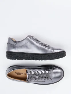 – Sneaker aus Metallicleder farben-Hartjes Online