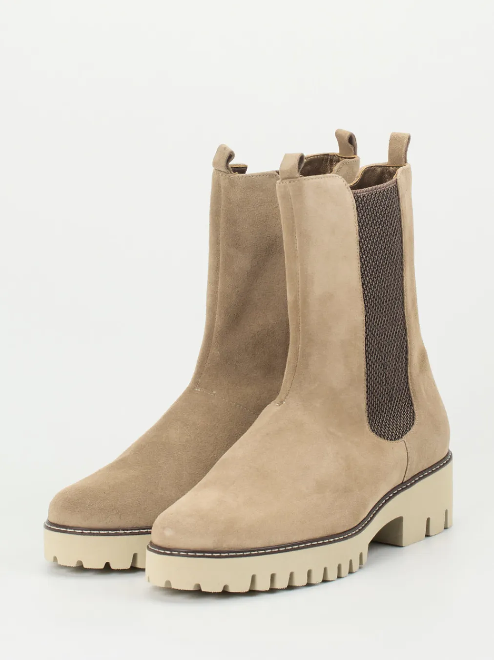 – Chelsea Boots aus Veloursleder braun-Hassia Discount
