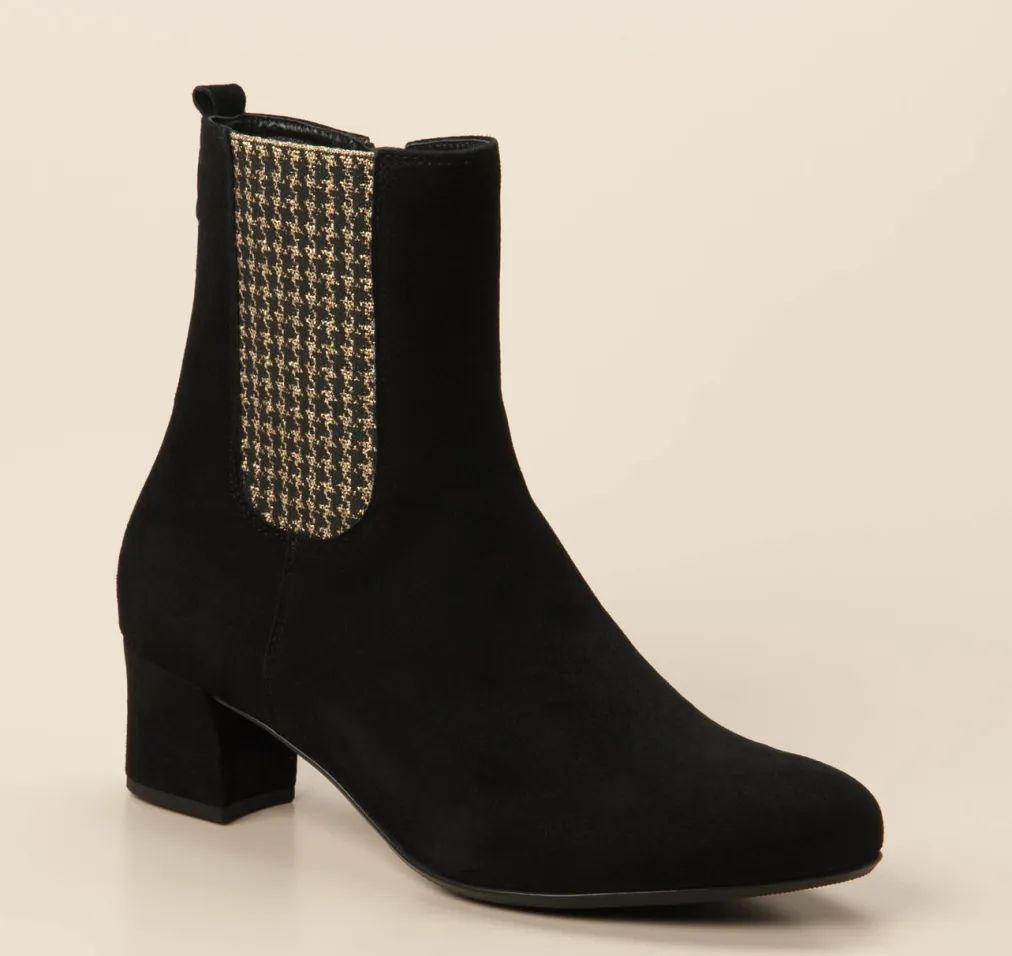 – Chelsea-Stiefelette aus Veloursleder-Hassia Best