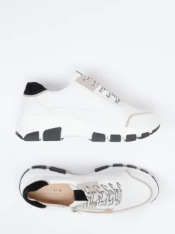– Chunky Sneaker aus Kalbleder Offwhite-Hassia Best