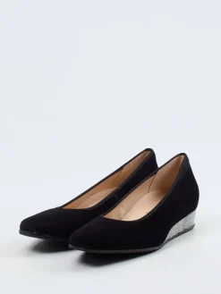 – Keilpumps aus Veloursleder-Hassia Best