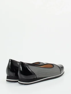 – Komfort-Ballerinas aus Textil und Lackleder-Hassia