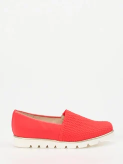 – Komfort-Slipper aus Textil in Korallrot-Hassia Sale