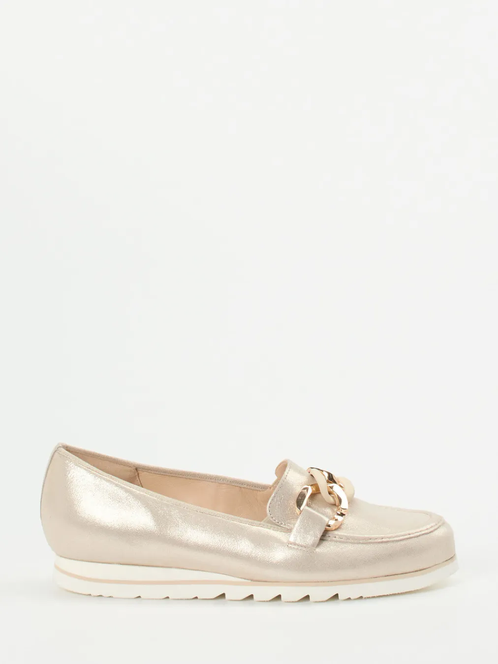 – Loafer aus Metallicleder Champagner--Hassia Sale
