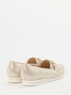 – Loafer aus Metallicleder Champagner--Hassia Sale