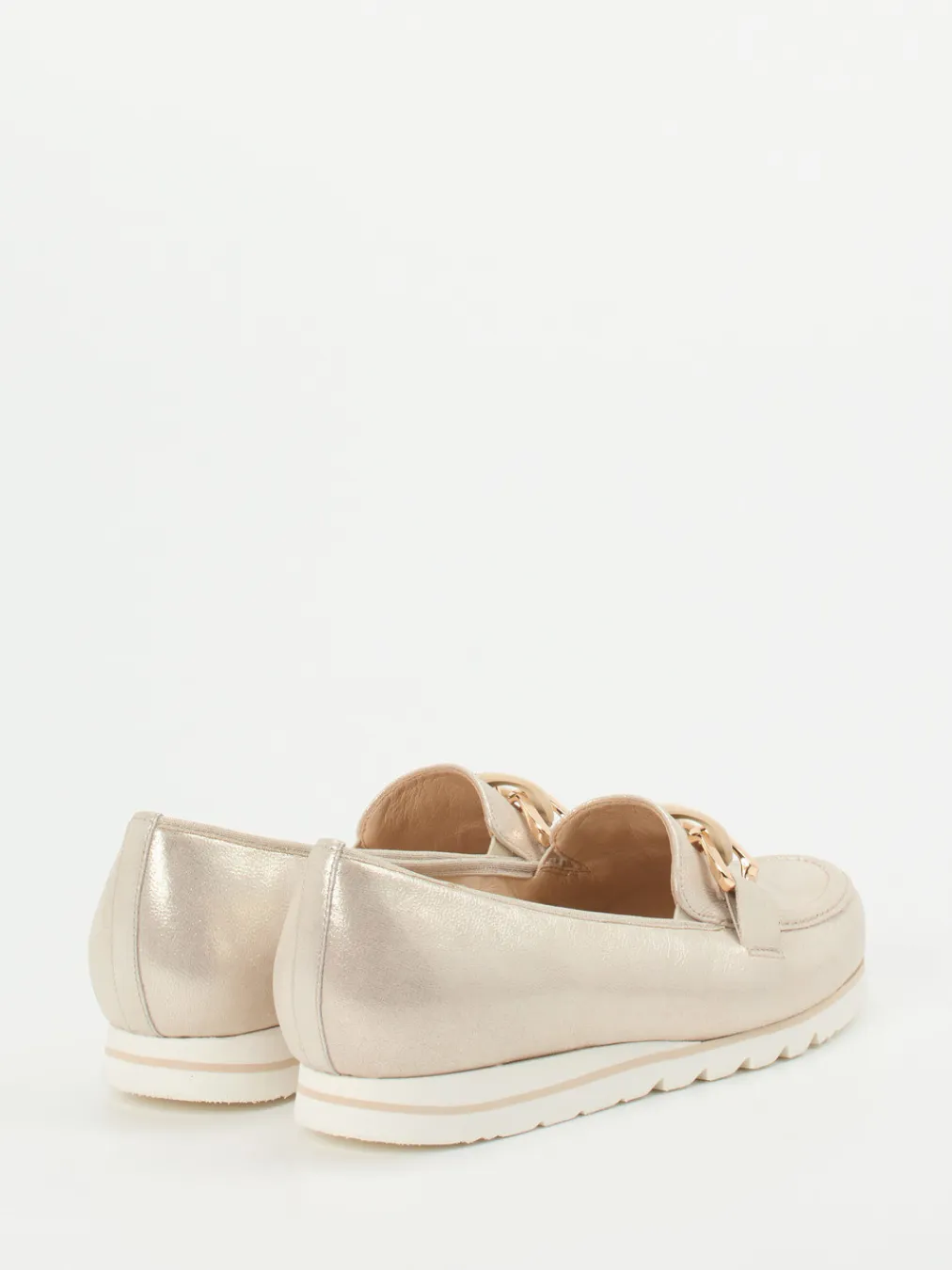 – Loafer aus Metallicleder Champagner--Hassia Sale