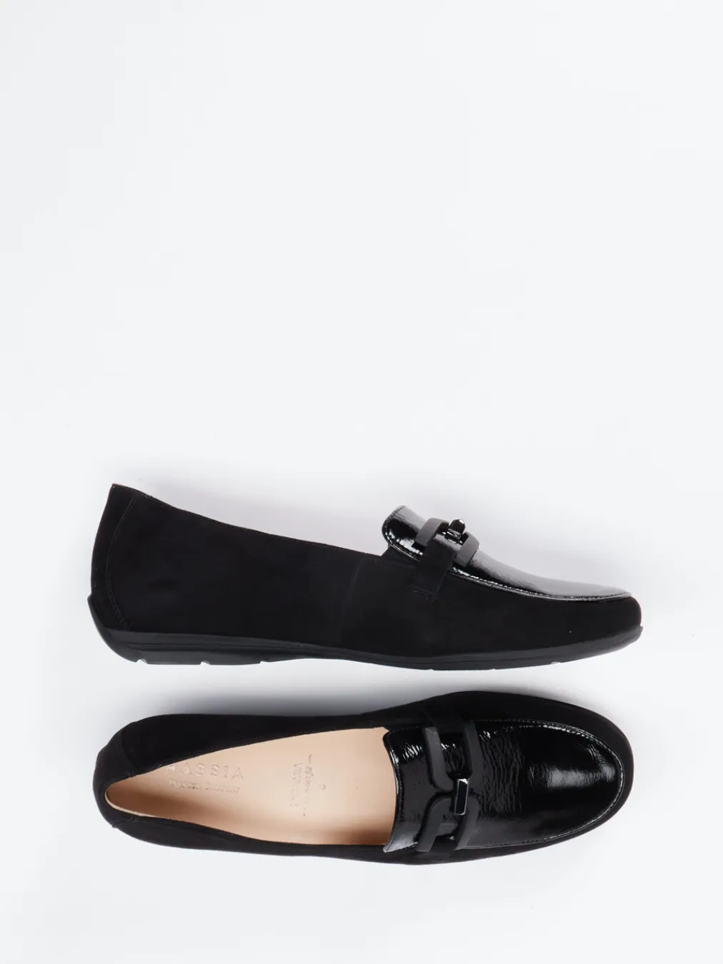 – Loafer aus Velours- und Lackleder-Hassia Sale