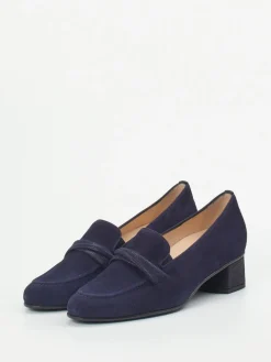 – Loafer aus Veloursleder Dunkel-Hassia Hot