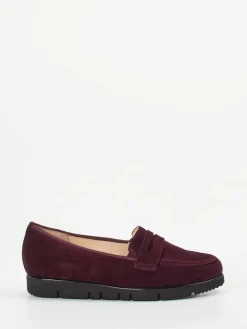 – Loafer aus Veloursleder in Bordeaux-Hassia Hot