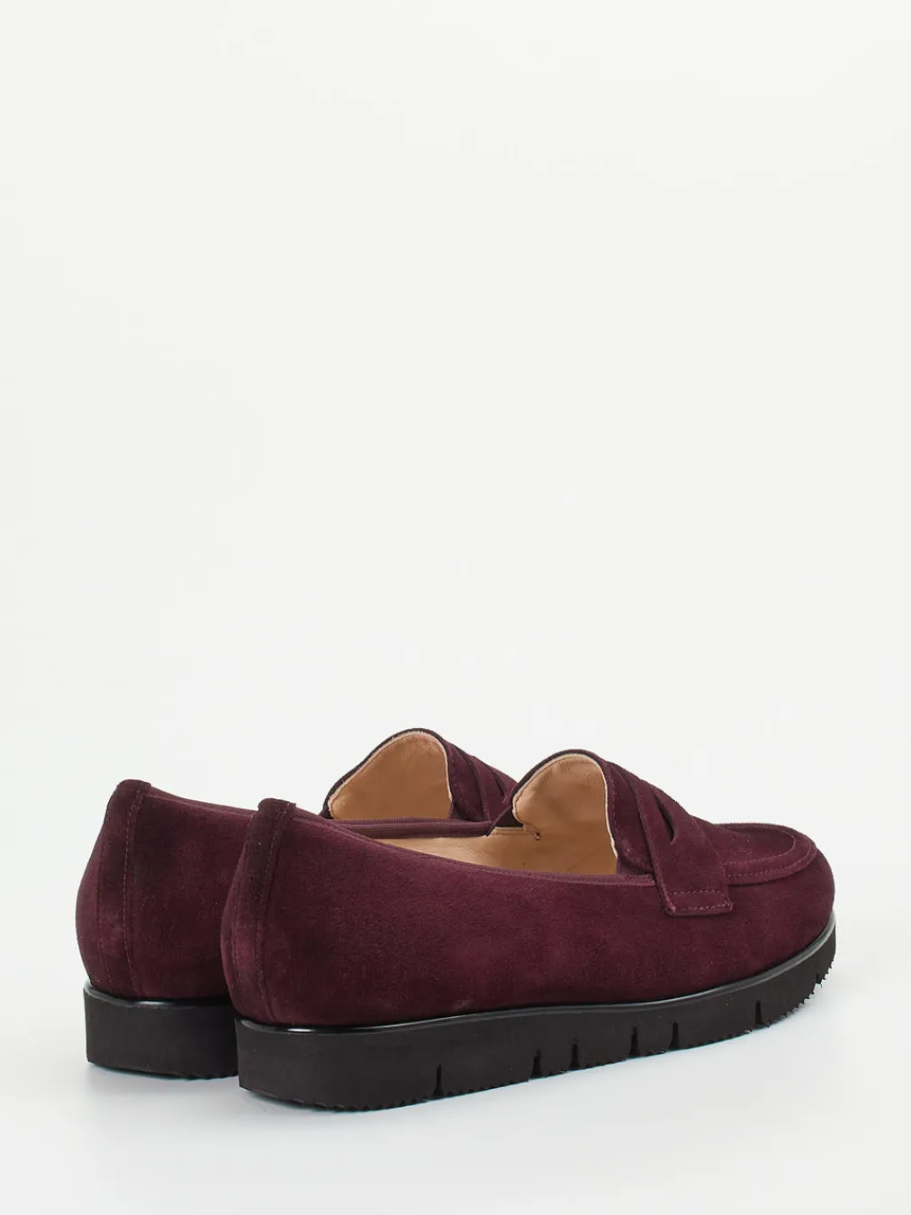 – Loafer aus Veloursleder in Bordeaux-Hassia Hot