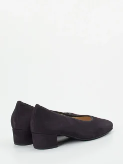 – Pumps aus Veloursleder in Dunkel-Hassia Hot