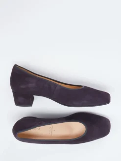 – Pumps aus Veloursleder in Dunkel-Hassia Hot