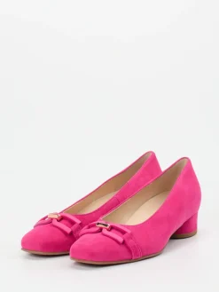 – Pumps aus Veloursleder in Fuchsia-Hassia Hot