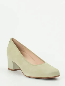 – Pumps aus Veloursleder in Salbei-Hassia Outlet