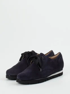 – Schnürschuh aus Veloursleder Dunkel-Hassia Hot