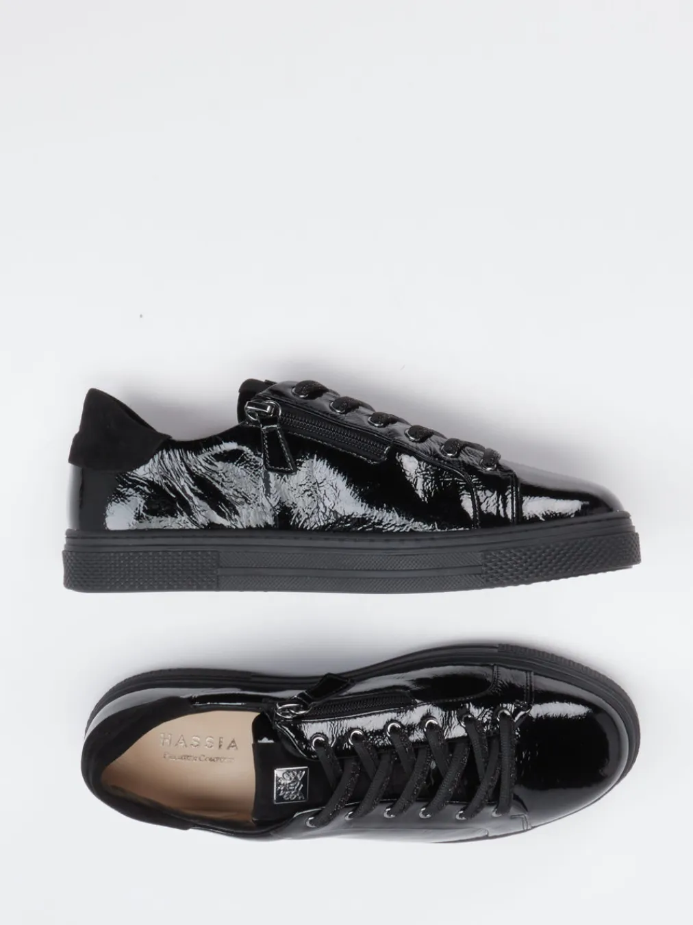 – Sneaker aus Lackleder glänzend-Hassia Hot