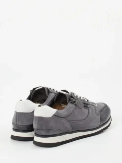 – Sneaker aus Veloursleder mit Kroko-Details-Hassia Sale