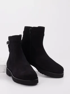 – Stiefelette aus Veloursleder-Hassia New