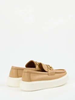 – Loafer aus Kalbleder in Beige-Henderson Discount