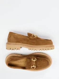 – Loafer aus Veloursleder cognac-Henderson Outlet