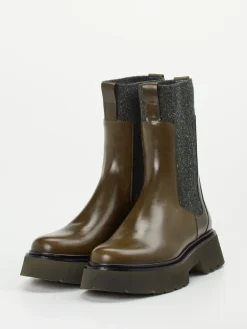 – Chelsea Boots aus Kalbleder in Oliv-Homers Best
