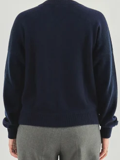 – Strickjacke aus Kaschmir Dunkel-HURRAY Outlet