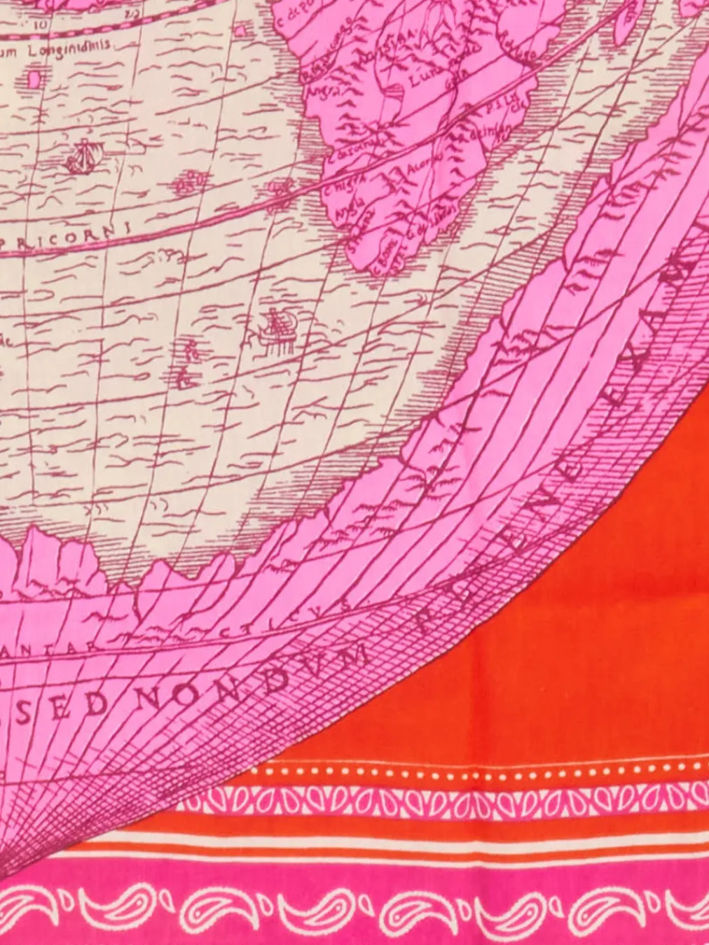 – Halstuch aus Baumwoll-Seide mit Kartenprint-Inouitoosh Sale