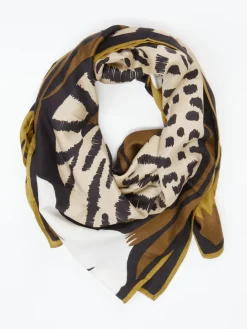 – Halstuch aus Seide und Modal mit Animalprint-Inouitoosh Best