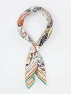 – Halstuch aus Seide mit Illustrations-Print-Inouitoosh Hot