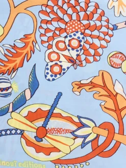 – Halstuch aus Baumwolle-Seide mit Print-Inouitoosh Hot