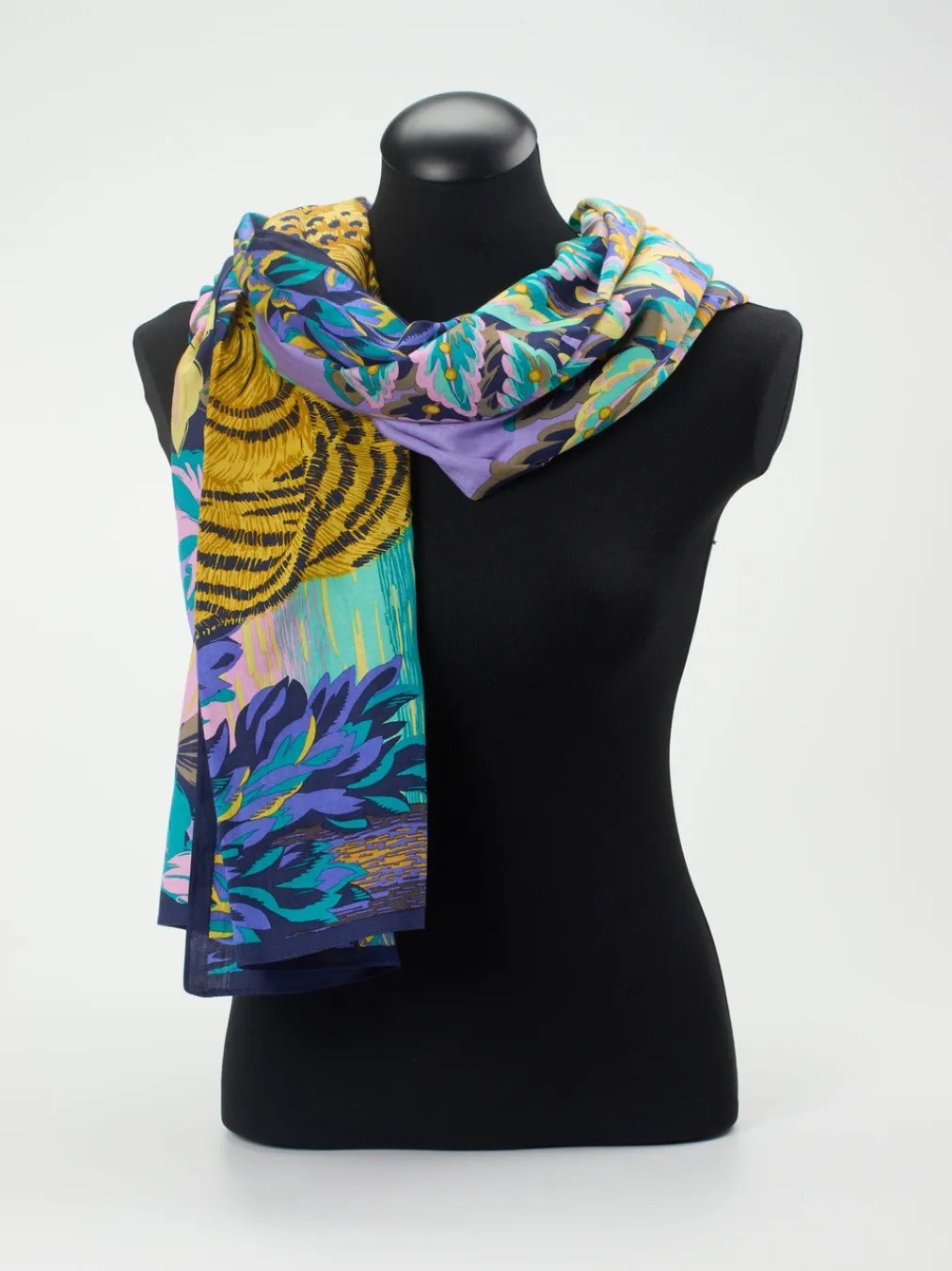 – Halstuch aus Baumwoll-Seide Dunkel-Inouitoosh Best